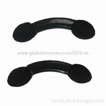 Eye shadow makeup applicators with plastic handle and non-latex sponge, various colors are available